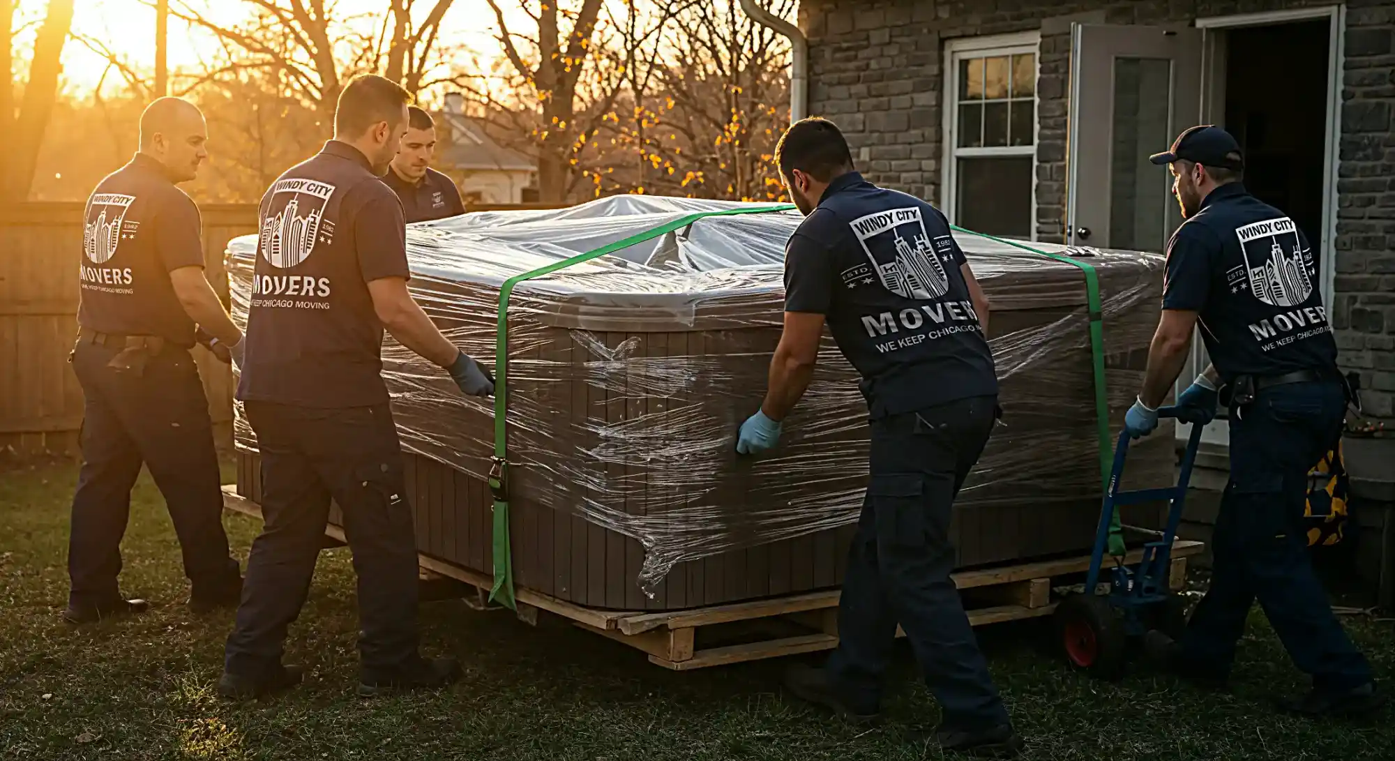 Jacuzzi moving service in Chicago by Windy City Movers