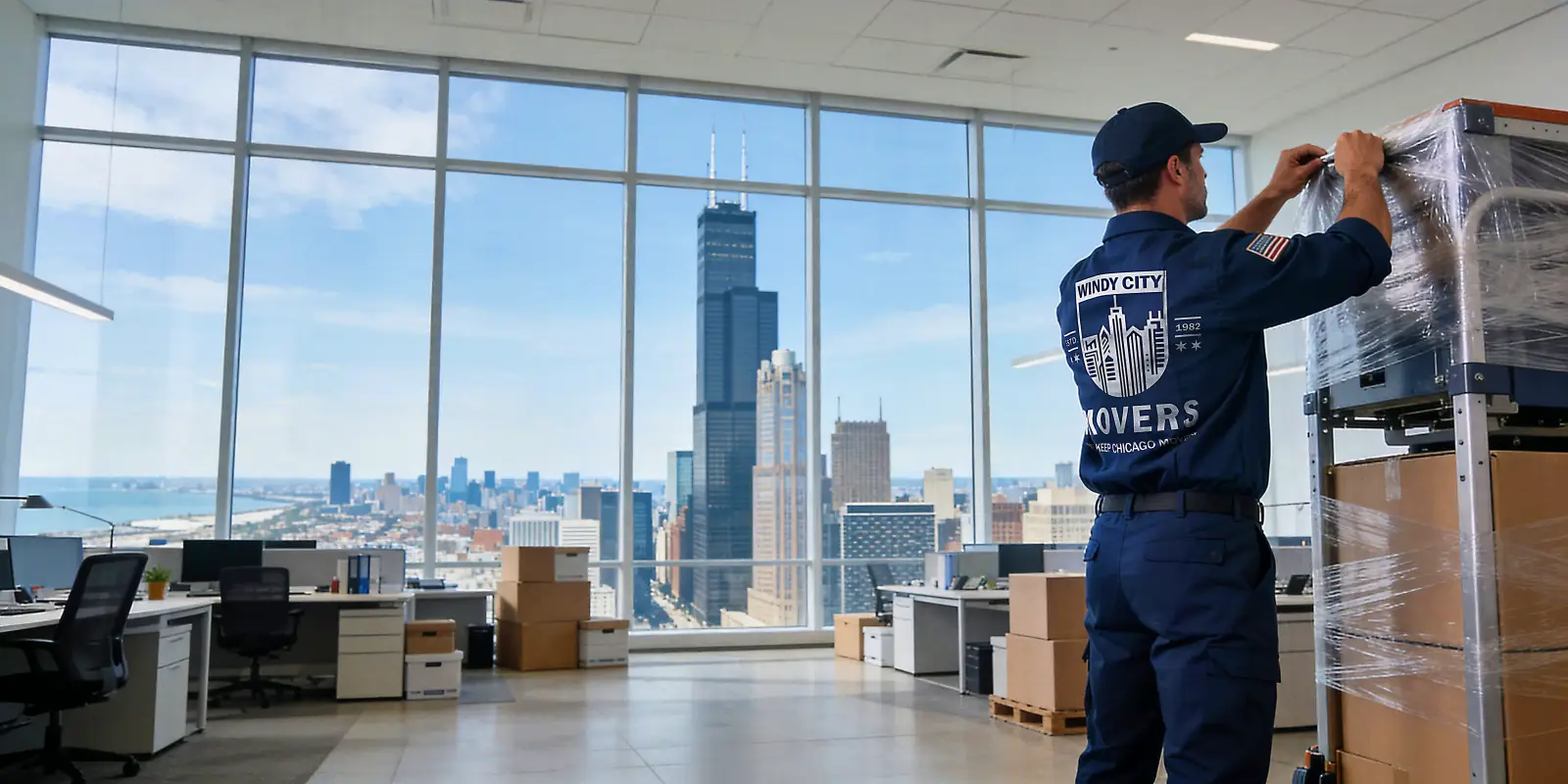 Office and commercial moving service by Windy City Movers