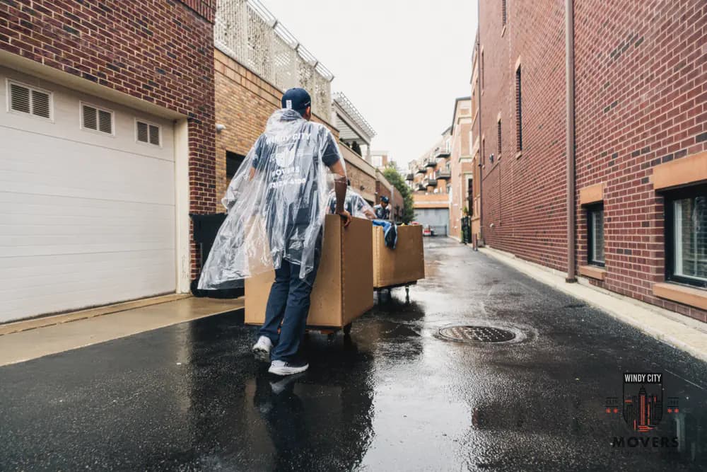 A college move completed by Windy City Movers in the Chicago area
