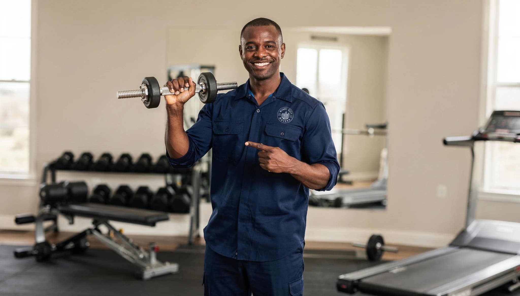 Heavy gym equipment moving service in Chicago by Windy City Movers