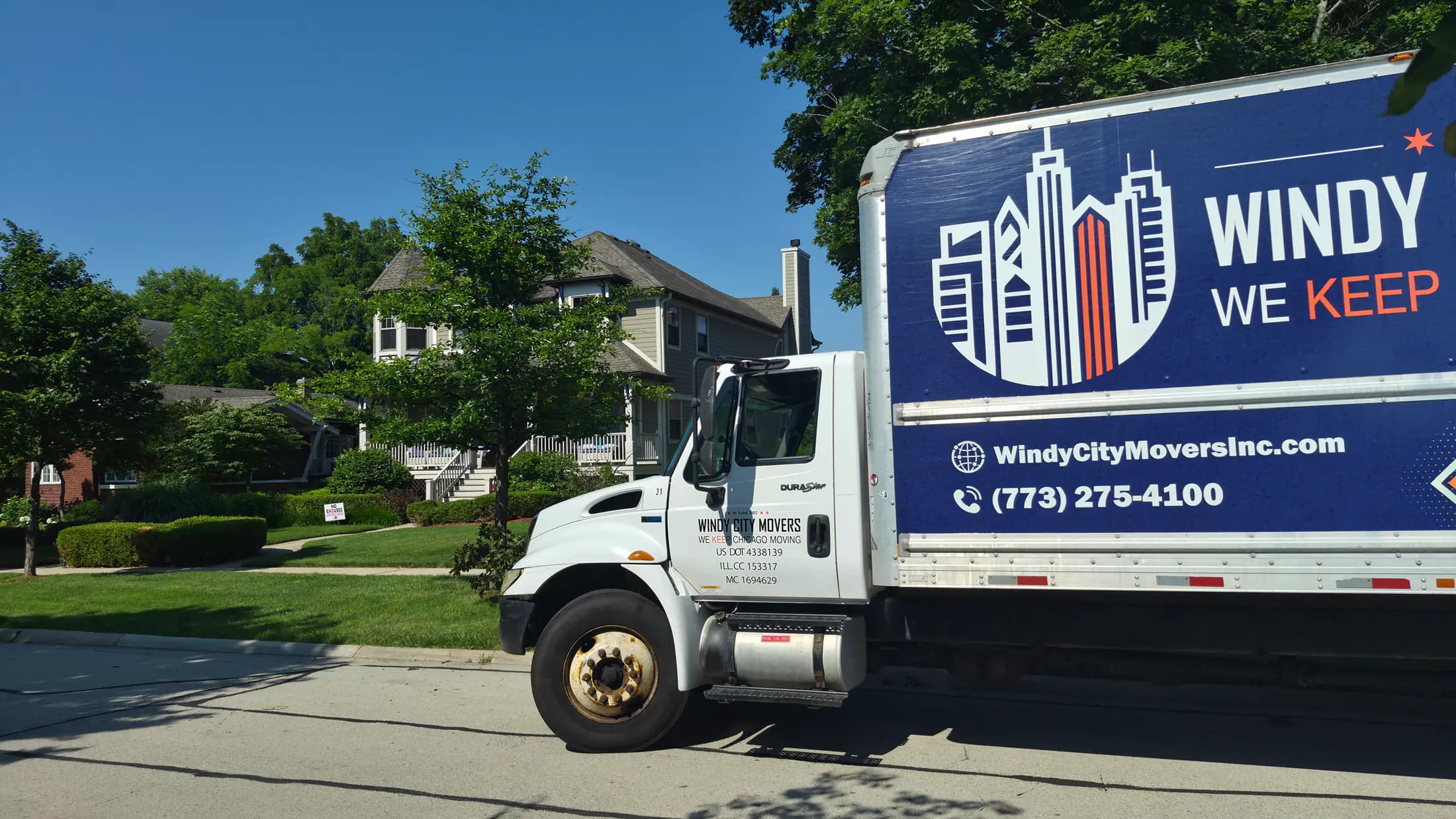 Windy City Movers crew on a residential move in Inverness, Illinois