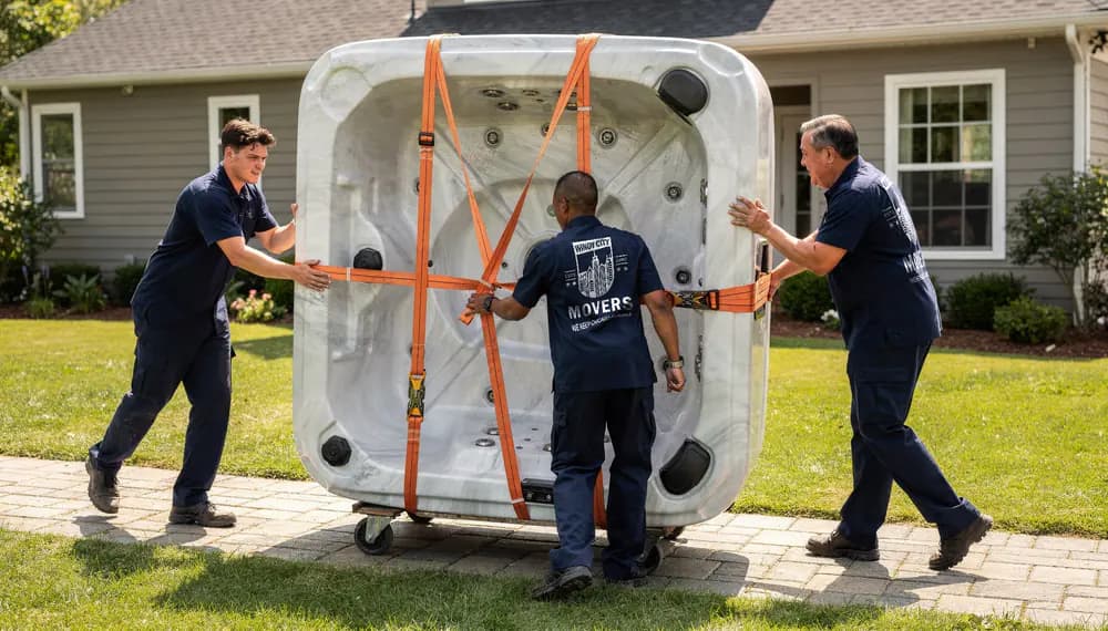 Expert jacuzzi and hot tub movers in Chicago