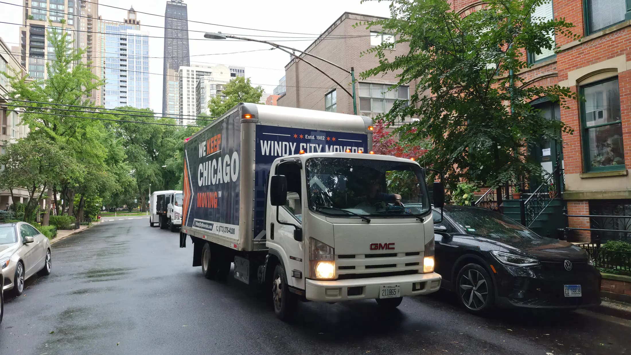 Windy City Movers crew on a residential move in Lincoln Park, Illinois