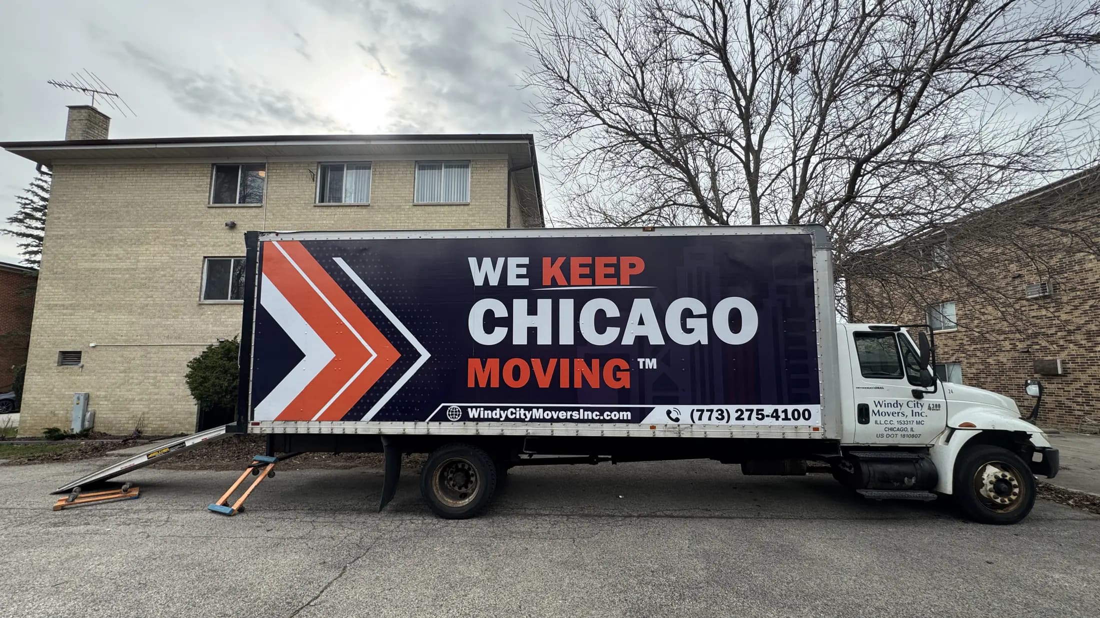 Windy City Movers crew on a residential move in Logan Square, Illinois
