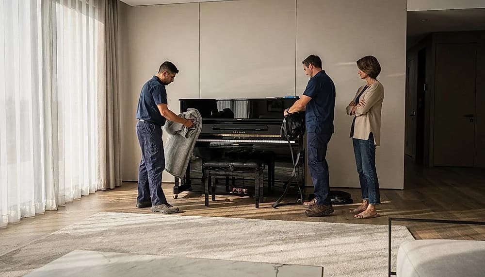 Long-distance piano moving completed by Windy City Movers in Chicago