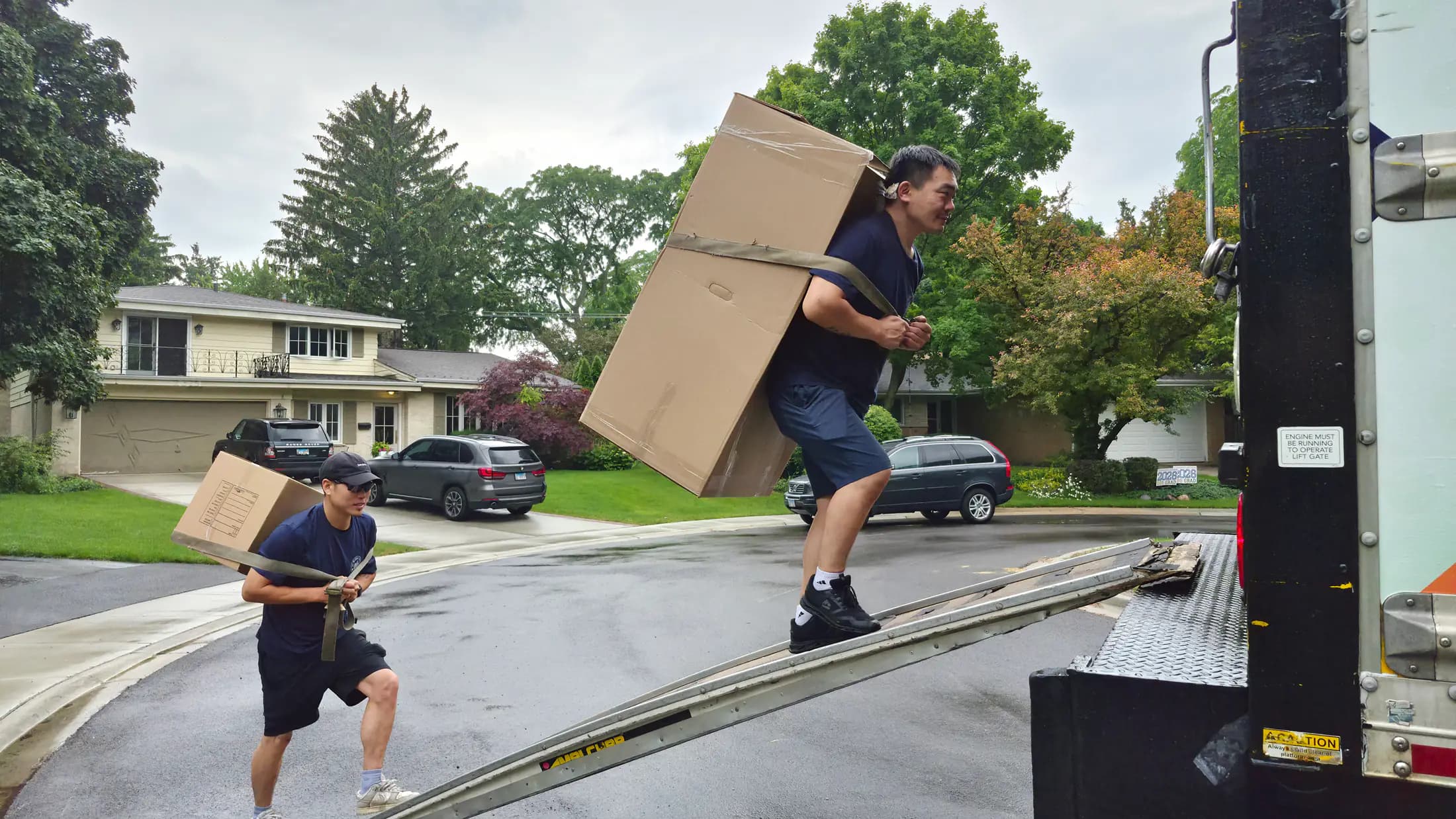 Windy City Movers crew on a residential move in Northbrook, Illinois