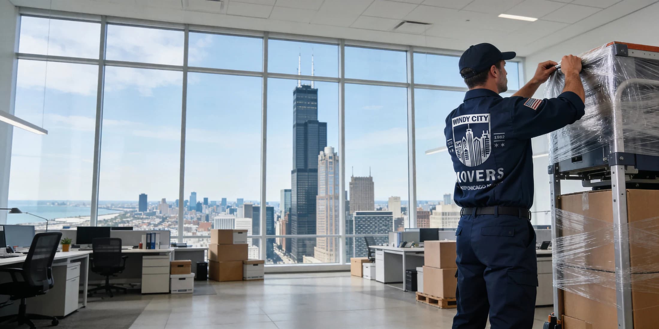Office and commercial moving service by Windy City Movers