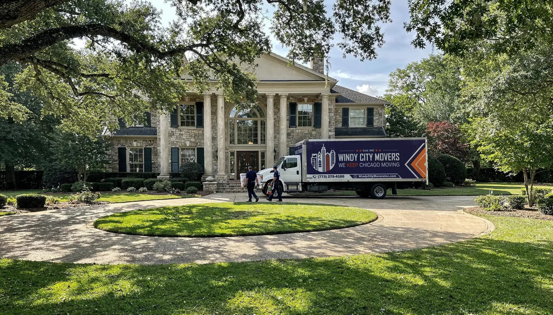 Windy City Movers crew on a residential move in Winnetka, Illinois